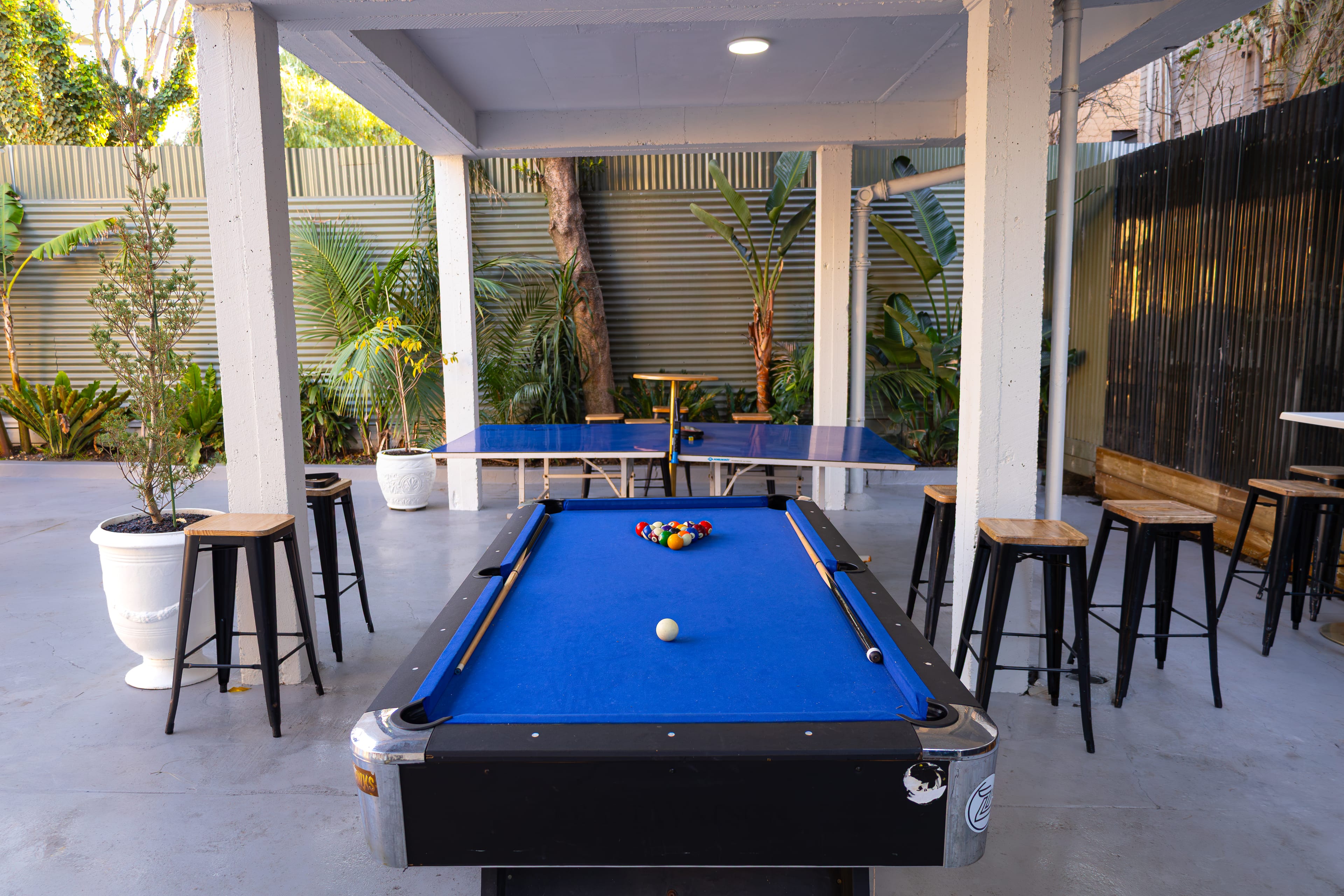 Enjoy the pool table